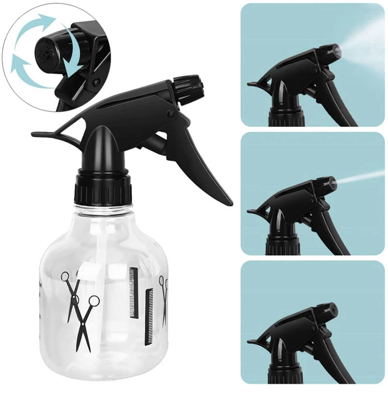 Description Picture 5 of item250ML Empty Hairdressing Spray Bottle Hair Salon DIY Barber Plastic Water Spray Bottles Transparent Make-up Container Bottles