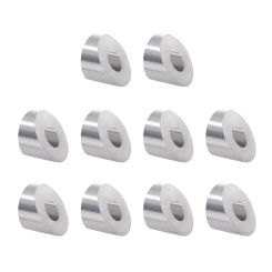 10 Pcs Wire Rope Inclined Washers 1/4 Stainless Steel Cable Angle Deck Post Base Kit Printing Railing Bracket Beveled 316