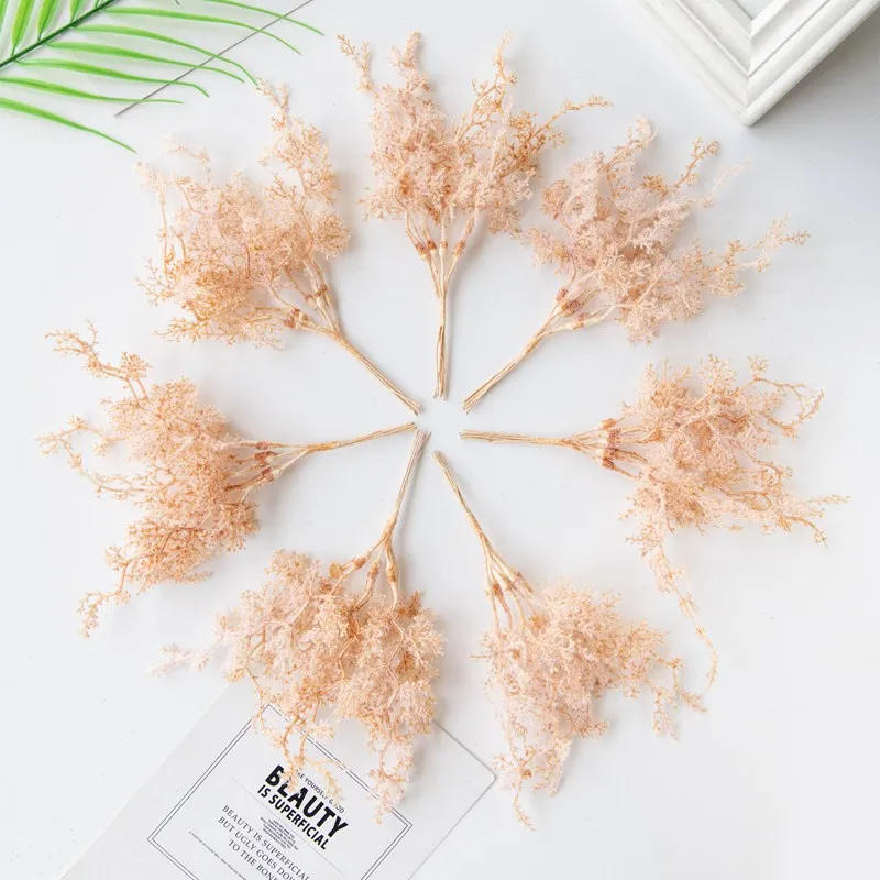 Description Picture 4 of item6Pcs Artificial Plant Golden Silvery Branch For Office desk bonsai Christmas Tree Wreaths Accessory Home Wedding Arch Decoration