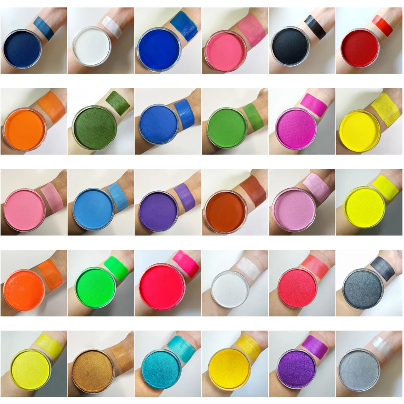 Description Picture 2 of item30g Face Paint Professional Matter UV Colors Water Based Makeup Eyeliner Neon Body Art