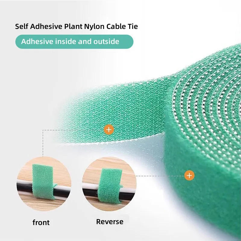 Description Picture 4 of item1-100 Roll Reusable Fastening Tape Cable Ties Multi-Purpose Cord Organizer Computer  TV Wire Storage Data Cable Management Tie