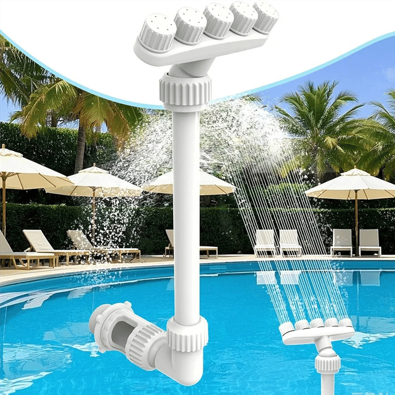 Description Picture 6 of itemB84B-Adjustable Pool Fountain Dual Sprays Swimming Pool Water Fountain Swimming Pool Accessories Decorative Water Feature