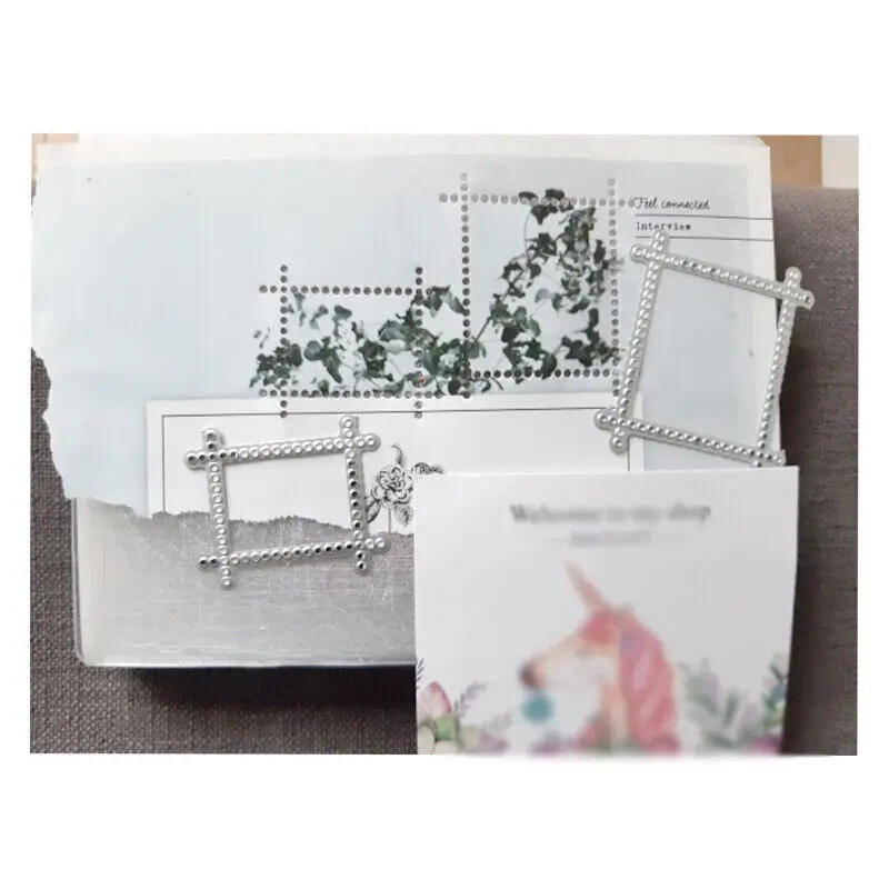 Description Picture 5 of itemRectangle Frame Metal Cutting Dies Stencil Scrapbooking Diy Album Stamp Paper Card Embossing Decor Craft Knife Mould