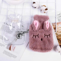 Cute Hot Water Bottle Bag For Plush Shoulder Hand Warmer Heat Pack Warm Belly Instant Hot Pack Winter Water Heating Pad