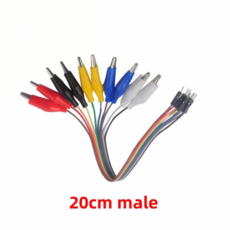 Description Picture 6 of item20cm 30cm 10pin Double-end Alligator Clips jump Wire Male Female Crocodile Clip Test Lead Jumper Wire Line Cable DIY Connection