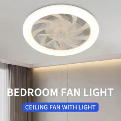 Ceiling Fan with Lights, Modern Minimalist Living Room and Bedroom, Smart Home with Remote Control, Dining Room, LED Fan Lights