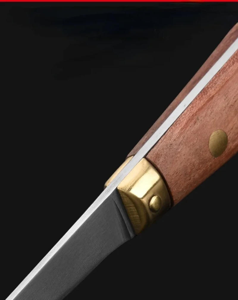 Description Picture 3 of item5pc Oyster Knife Kitchen Seafood Tool Rosewood Handle Stainless Steel Raw Shell Knife Shellfish Opener Tool Tea Knife