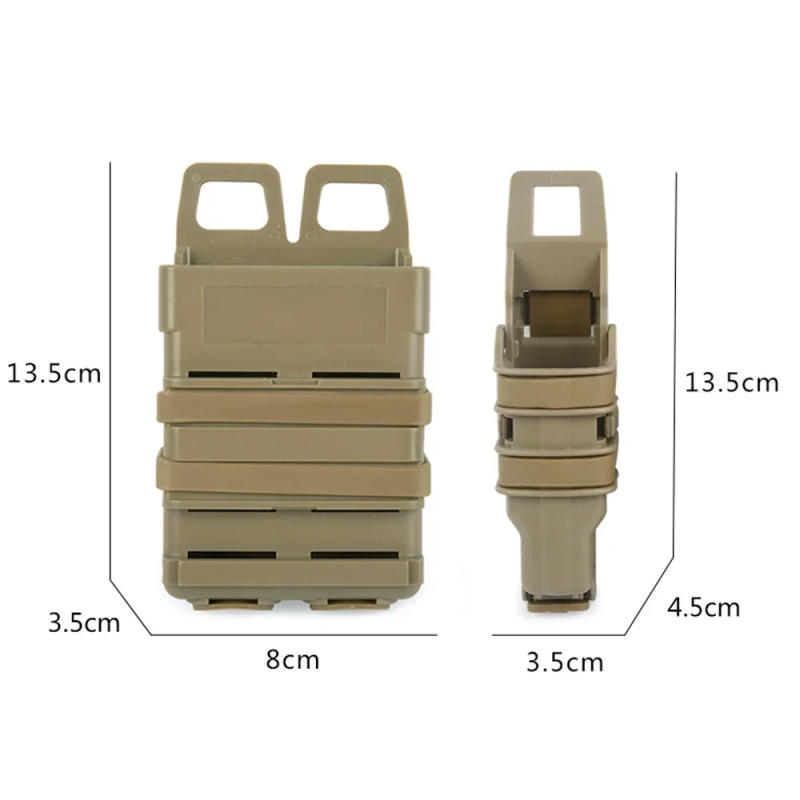 Description Picture 2 of itemM4 M16 5.56mm FastMag Molle Clip Pistol Magazine Carrier Holder Hunting Accessories AR Fast Mag Holster Set Vest Pouches