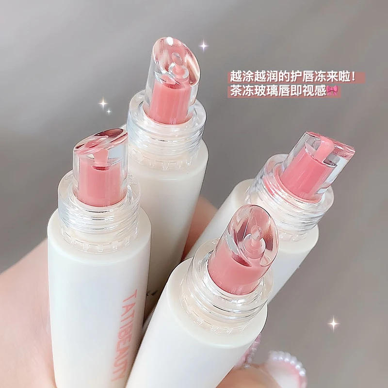 Description Picture 6 of itemTATIBEAUTY Lip Jelly Essence Hydrating Lipstick Lip Gloss Lip Gloss Mirror Lip Gloss Lipstick Tender Pink Student Makeup