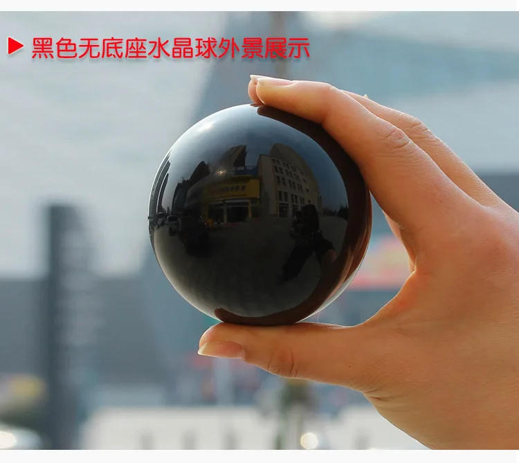 Description Picture 6 of itemNatural Black Obsidian Sphere Large Crystal Ball Healing Stone Gemstone 30/40/50mm obsidian crystal decorative glass Home Decor