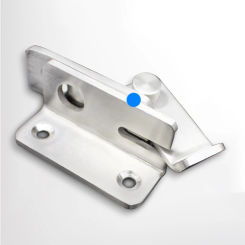 Punch Door Bolt Lock Silver Stainless Steel Wardrobe Bracket Hasp Buckle Garage Hardware Latch Security Safety