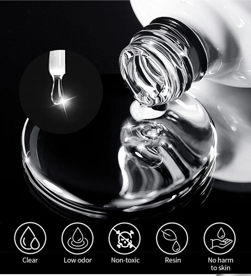 Description Picture 5 of itemBORN PRETTY Blossoming Gel Polish Nail Art Transparent Nail Polish Watercolor Smook Effect Soak Off UV Nail Art Paint Manicure