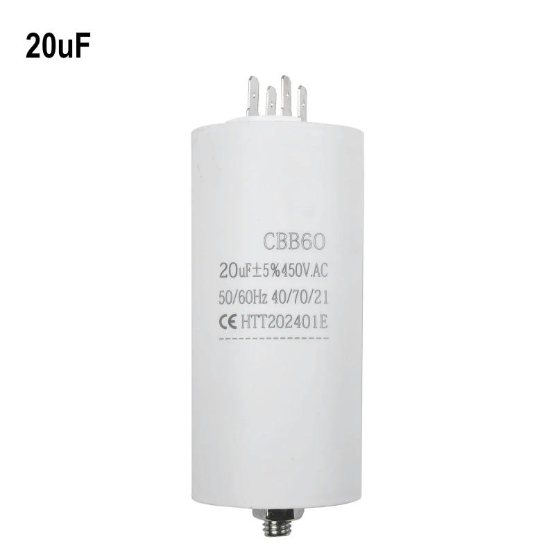 Description Picture 4 of item450V Motor Running Capacitor 20uf 25uf With Nut 50x90mm StartingCapacitor Insert Capacitor M8 Cable Model Single-phase Motor