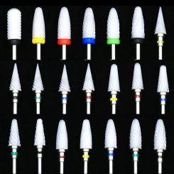 Ceramic Nail Drill Bit For Electric Manicure Machine Nail File Grinding Bits Accessories Milling Cutter Nail Art Accessory