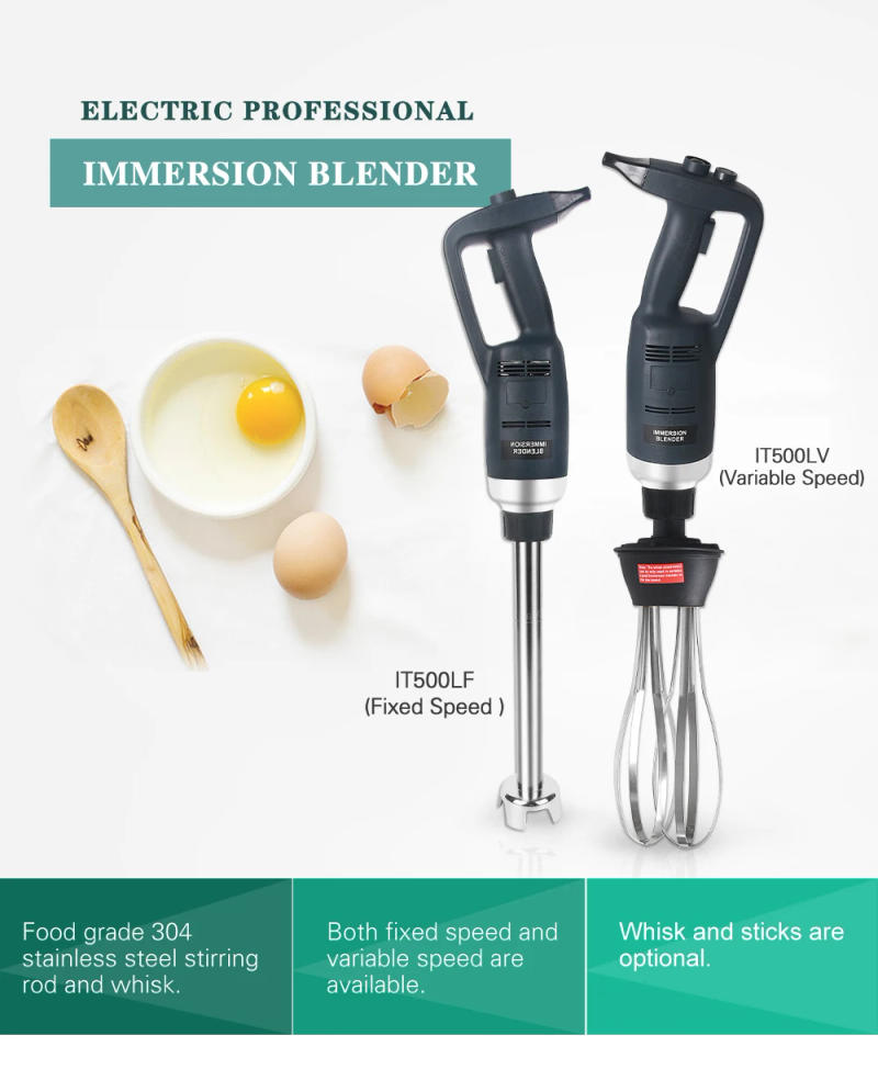 Description Picture 2 of itemITOP 500W High Speed Immersion Blender Commercial Heavy Duty Handheld Blender Smoothie Food Mixer Food Processors 110V/220V