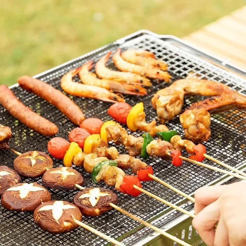 Description Picture 3 of item10/1pcs Non-stick BBQ Grill Mat Reusable Heat Resistant BBQ Baking Net Pad Breathable Tray Mat Liner Outdoor Party Baking Tools