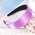 2Pcs Satin Headband Hard Headbands Wide Anti- Ribbon Hair Bands Color Headband Headdress for Purple