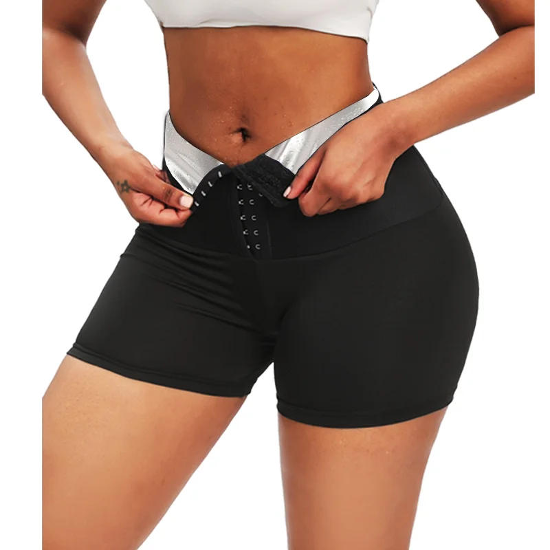 Description Picture 6 of itemSweat Sauna Pants Body Shaper Shorts Weight Loss Slimming Shapewear Women Waist Trainer Tummy Hot Thermo Sweat Fitness Shorts