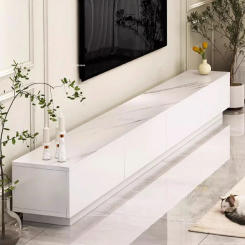 Light Luxury Wooden TV Stands Nordic Living Room Furniture Modern Home TV Cabinet with Drawers Small Apartment Storage Cabinet L