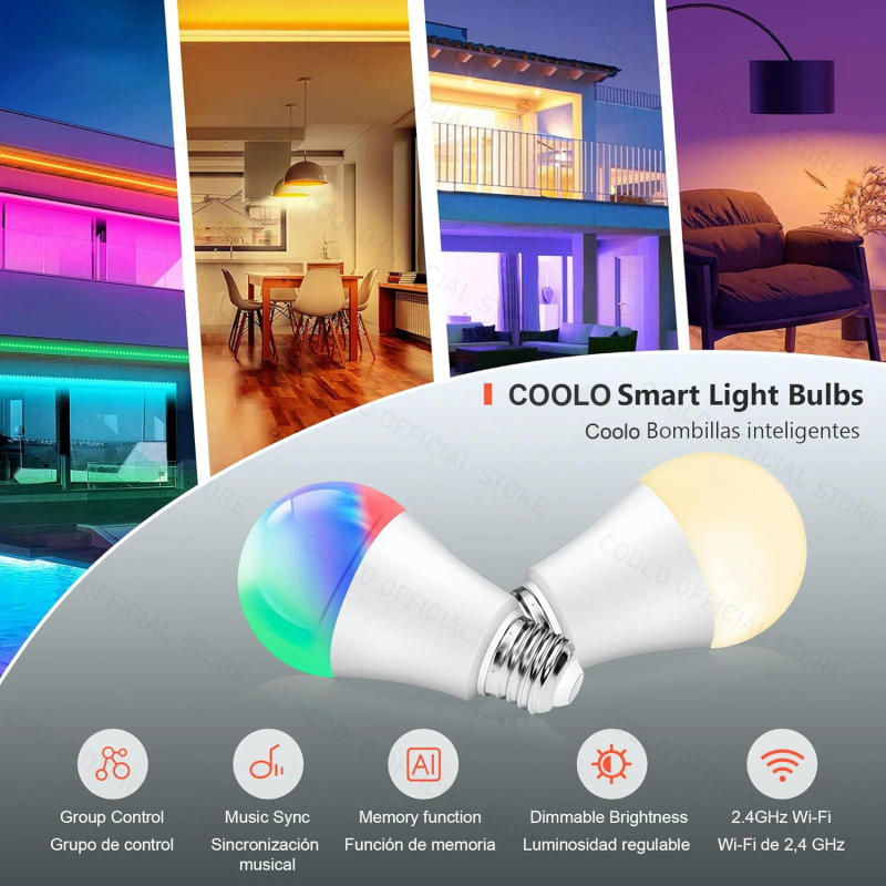 Description Picture 2 of itemTuya E27 Zigbee LED Bulbs WiFi Bluetooth Smart LED Lamp 15W 18W Light Bulb Remote Control Works With Amazon Alexa Google Yandex