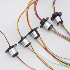 2A  2/4/6/8/12/18/24 Channel Micro Rotate Slip Ring Diameter12.5/22mm For RC Excavator ModelPTZ Gimbal Electric Collector Rings