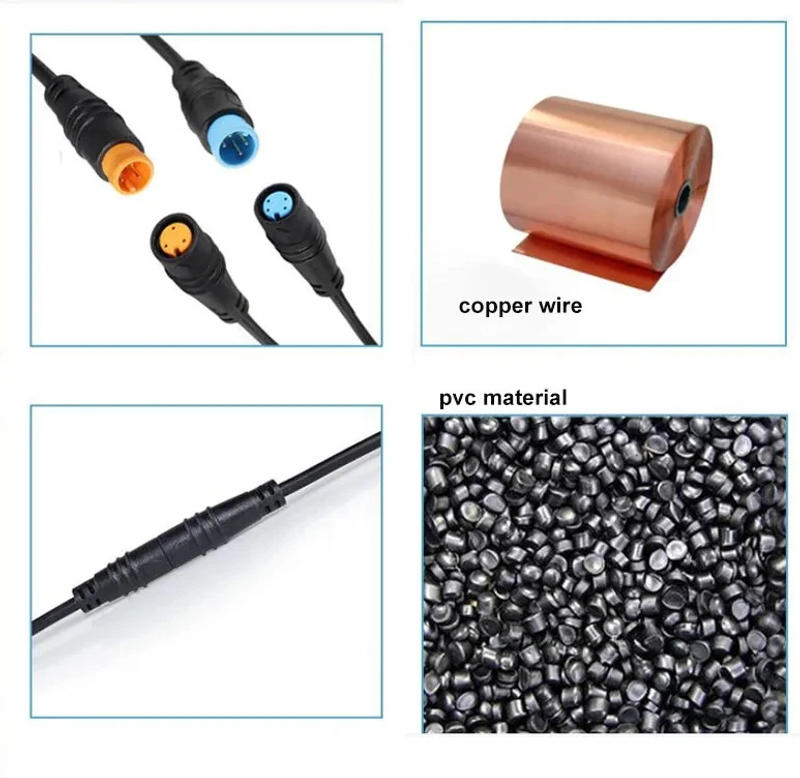 Description Picture 5 of itemM8 2 3 4 5 6 8 Pin 1M E-bike Speed Sensor male to female M/F Extension connector Cable Electric Bicycle Waterproof Ebike Wire