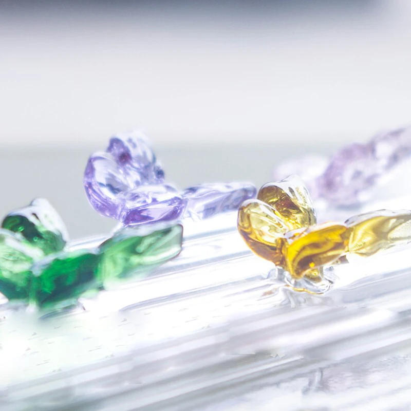 Description Picture 3 of itemReusable Butterfly Glass Straws Bar Tools For Smoothies Cocktails Tea Coffee Juicy Drinking Eco Friendly Drinkware with Brush