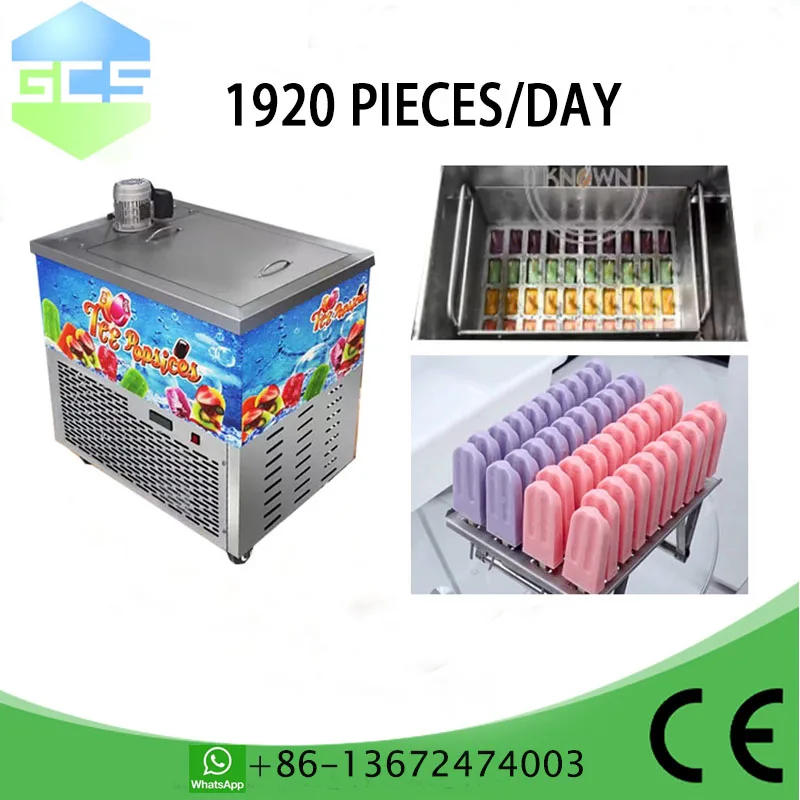 Description Picture 2 of itemCommercial Automatic Popsicle Machine â€“ 1920 Pieces/Day | For Pudding, Fruit Ice, Milk Ice Cream & Traditional Popsicles