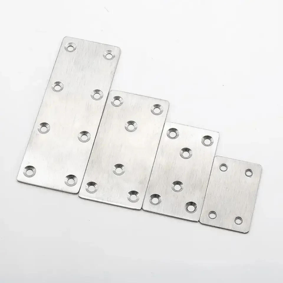 Description Picture 6 of itemStainless Steel Straight Piece Connecting Code One Word Iron Piece Flat Angle Piece Corner Code