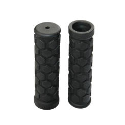 2pcs Bicycle Handle Handlebar 22mm Anti-Slip Shock Absorption Rubber Bike Grip Haddle Bars Black Comfortable Cycling Accessories