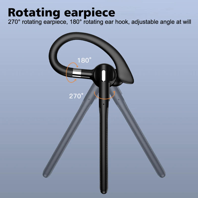 Description Picture 4 of itemWireless Bluetooth 5.4 Headset Ear-hook Single Ear Driving Headphone With Dual-Mic CVC8.0 Noise Cancelling Handsfree Earphones