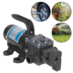 Water Spray Car Wash Micro High Pressure Diaphragm Self Priming Pump Agricultural Electric Water Pump DC 12V 100W 8L/min