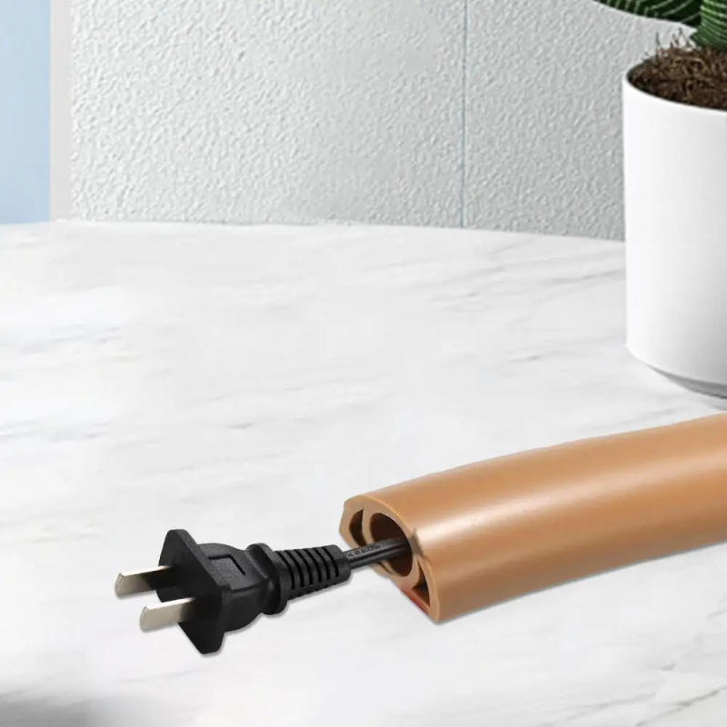 Description Picture 3 of itemElectric Cord Covers For Floor PVC Flexible Wire Duct Flame-Retardant Cable Protector Floor Insulated Self-adhesive Cord Hider