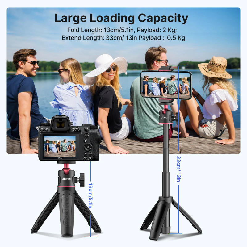 Description Picture 5 of itemUlanzi MT-08 Smartphone Stand Holder Mini Tripod For Canon Sony Mirrorless System Camera iPhone 15 14 13 PRO MAX Selfie Stick