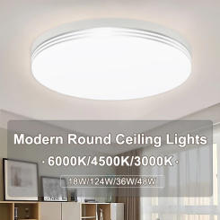 Modern LED Ceiling Lights Bedroom Lighting 48W 36W 24W 18W Round Ceiling Lamp Fixtures for Balcony Entrance Staircase Home Decor