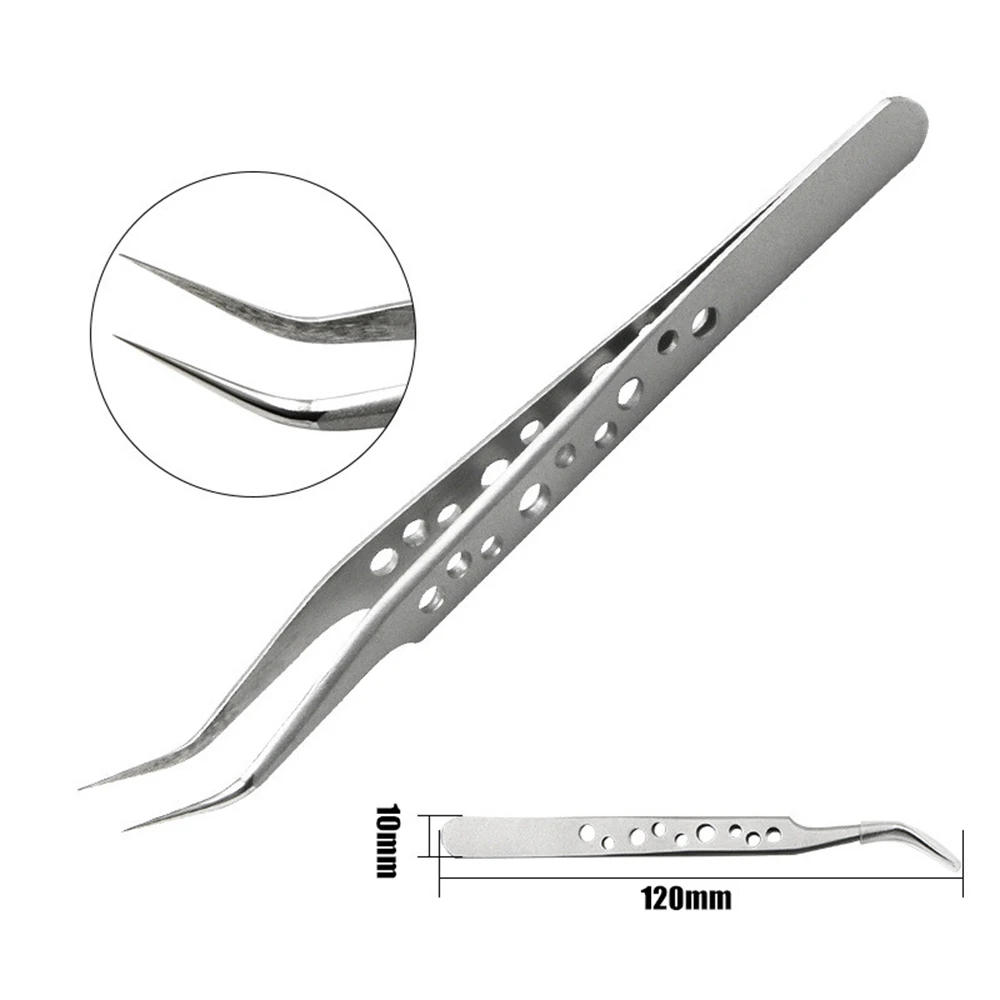 Description Picture 2 of itemPrecision Industrial Tweezers Anti-static Magnetic Stainless Steel Tweezers Set For Electronics Soldering Maintenance Hand Tools