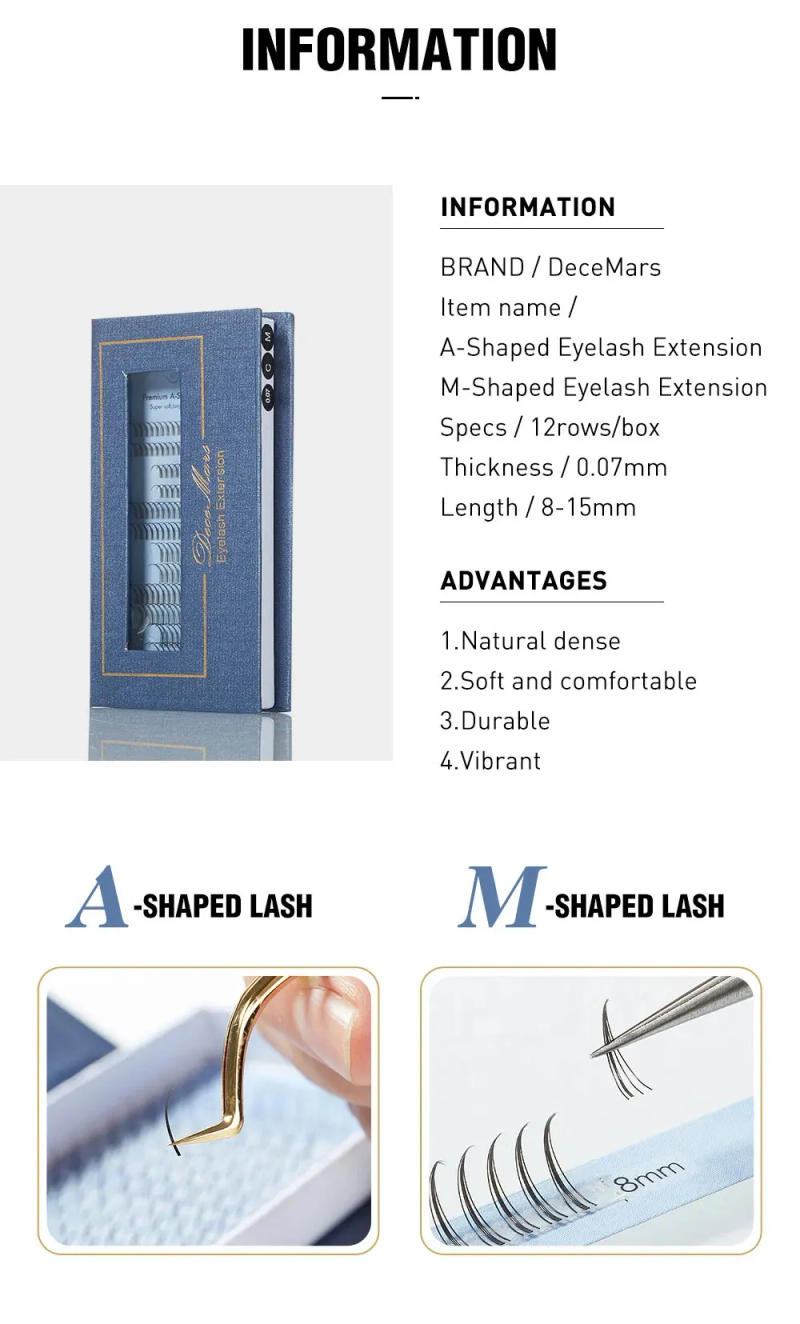 Description Picture 3 of itemDeceMars A/M-Shaped Eyelash Extension