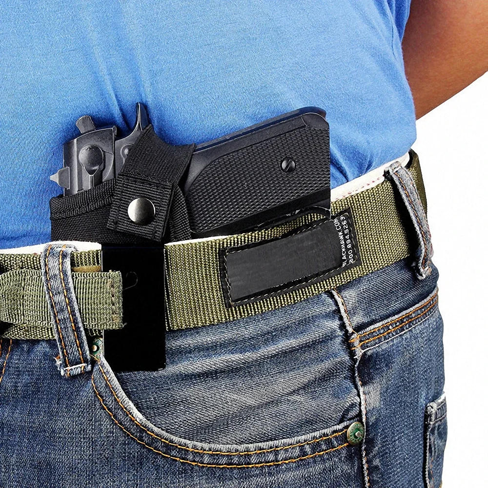 Description Picture 6 of itemUniversal Tactical Gun Holster, Concealed Carry Holsters, Belt, Metal Clip, IWB, OWB, Airsoft, Bag for All Size Handguns