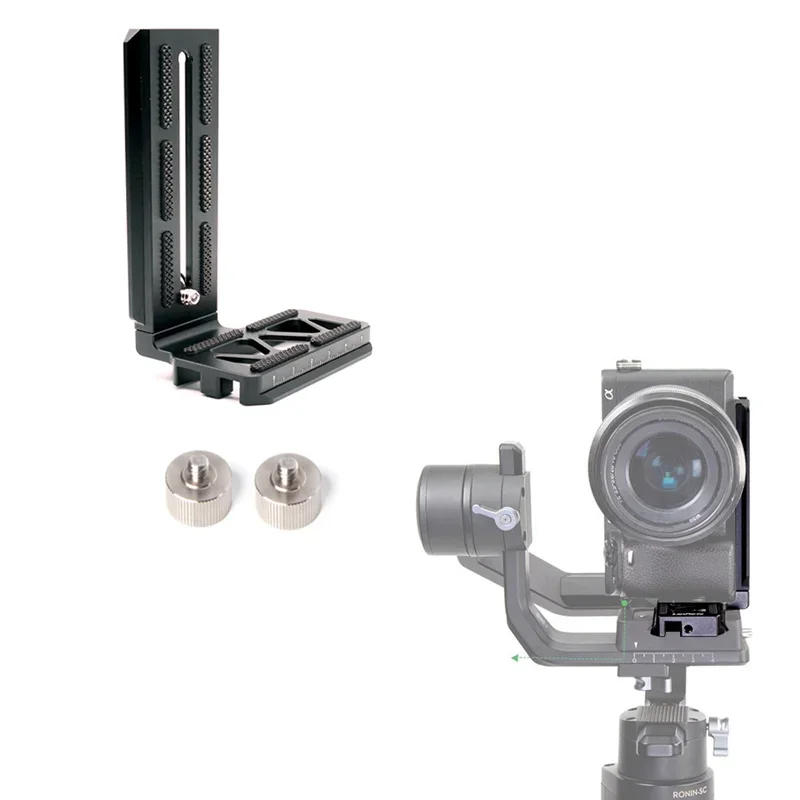 Description Picture 2 of itemMetal L-Shape Bracket Vertical Video Shooting DSLR Board Mounts for DJI Ronin SC 1 Handheld Gimbal Stabilizers Accessories