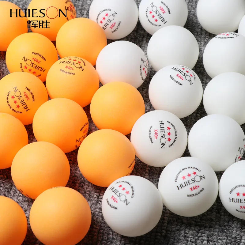 Description Picture 4 of item10pcs Huieson 3 Stars Ping Pong Balls 40+ New ABS Material High Quality Professional Durable Table Tennis Ball for Training