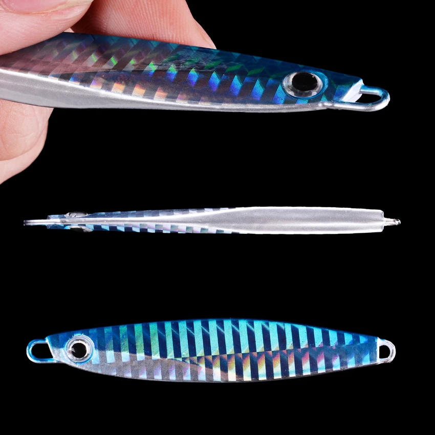Description Picture 5 of item22PCS Metal Cast Jig Spoon Fihsing Lures Set 7g 10g 17g 21g 28g 30g 40g Casting Jigging Fish Sea Bass Fishing Lures Tackle