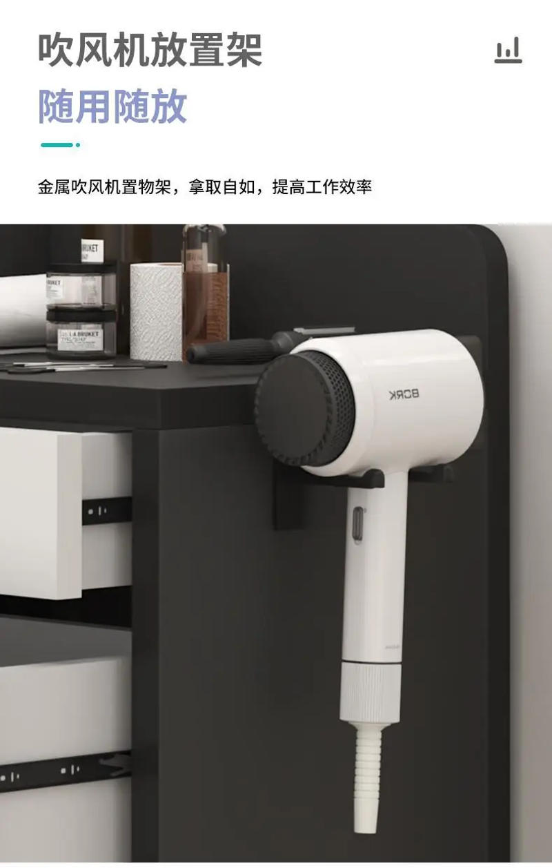 Description Picture 6 of itemPortable Hairdressing Trolley Rolling Storage Utility Salon Trolley Aesthetic Drawers Werkzeugwagen Salon Furniture MQ50TC