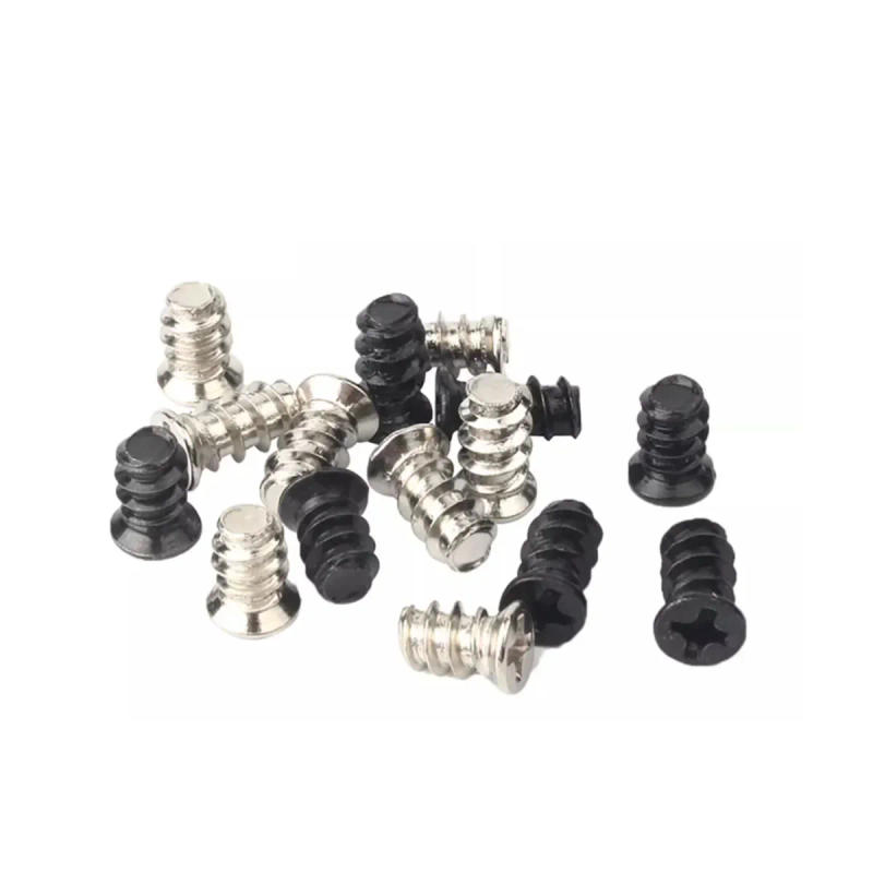 Description Picture 3 of itemBlack Silver Flat Head Cross Groove Flat Tail Coarse Thread Self Tapping Screw Computer Desktop Case Fan Fixing Small Bolt M5