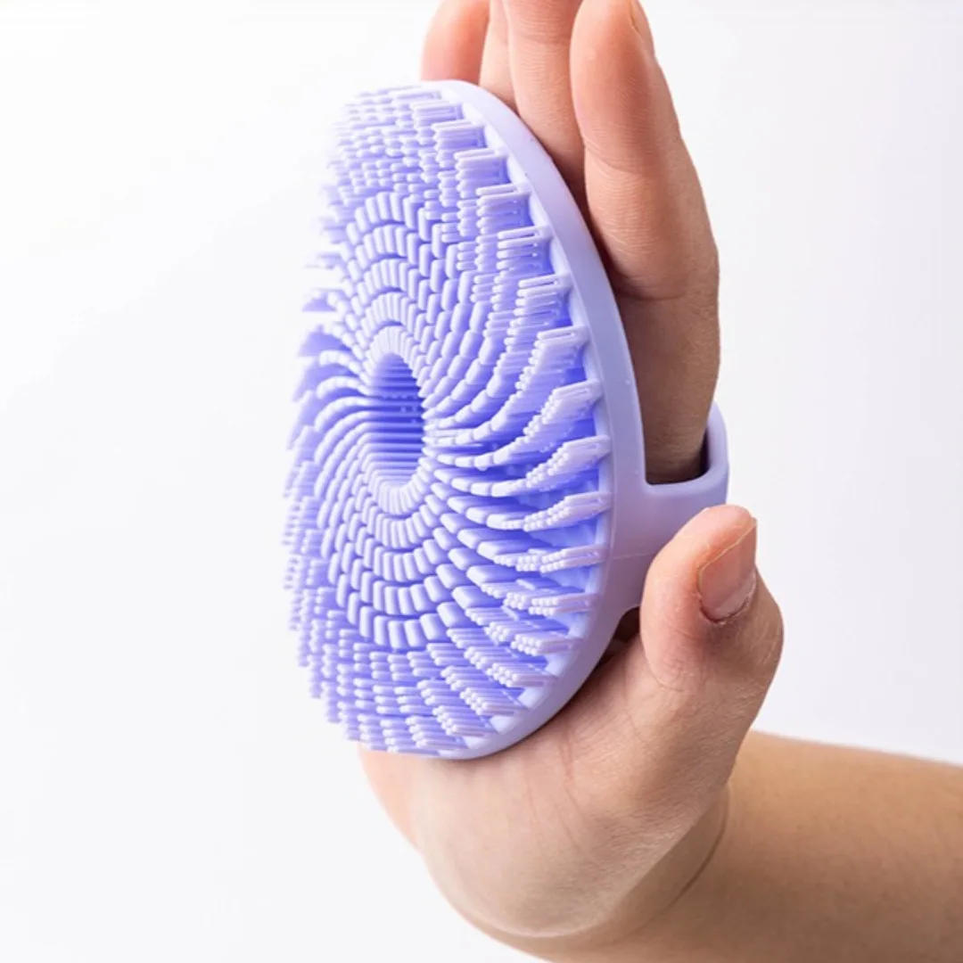 Description Picture 6 of itemSilicone Body Scrubber Soft Bath Brush Portable Shower Massage Brush Exfoliating Scrub Body Wash Skin Cleaning Body Care Brushes