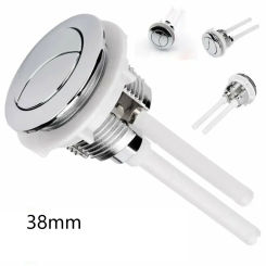1pc Dual Flush Thread Diameter 38mm Toilet Tank Round Valve Push Button Water Saving For Bathroom Cistern