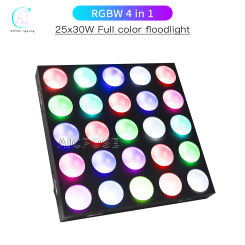 DMX 25x30W RGBW Matrix DMX512 Stage Effect Lighting Good For DJ Disco Party Dance Floor Bar And Wedding Decorations
