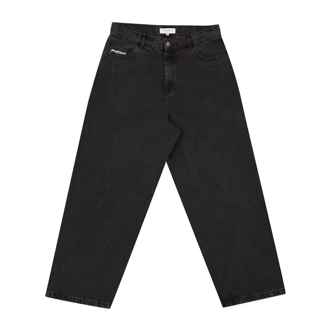 Description Picture 5 of itemY2k American street skateboard letter jeans hip-hop new trend men and women loose washed fashion mid-waist retro wide-leg pants