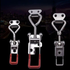ALLSOME 2/4/8/10Pcs 4001 Industrial Metal Buckles with Quick Clamping and Mechanical Locking for Hardware Iron Boxes