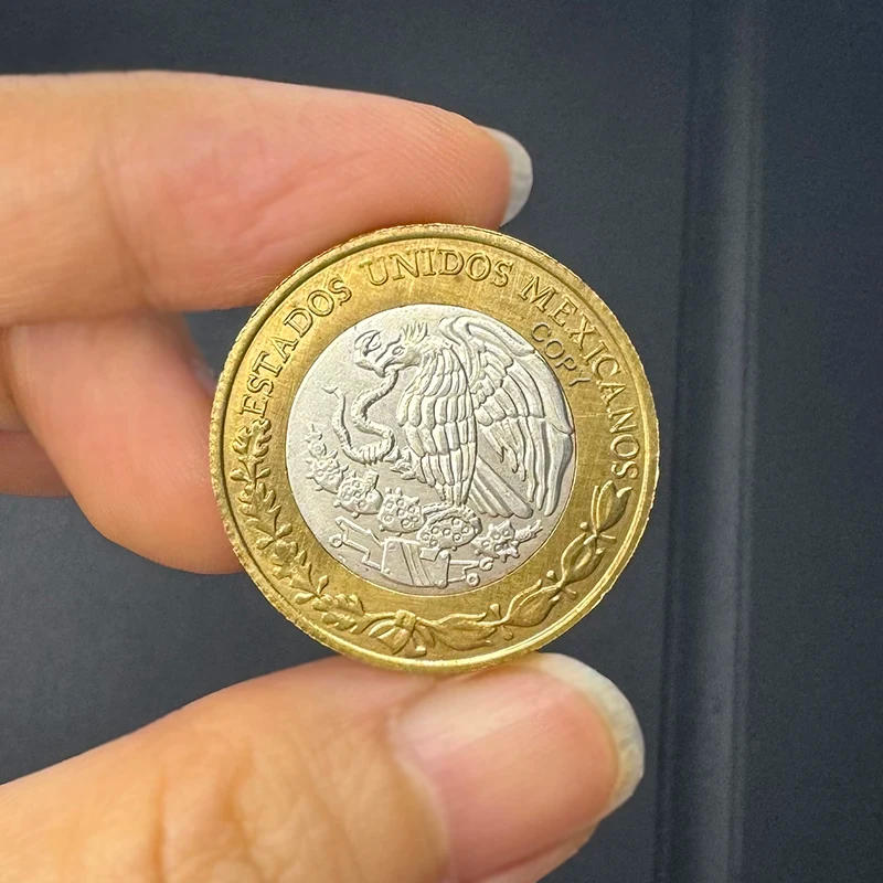 Description Picture 6 of item1992 Mexico 10 Pesos Coins Description Mayan Hawk Snake Medal Commemorative Badge Non-currency Coin Collectible COPY