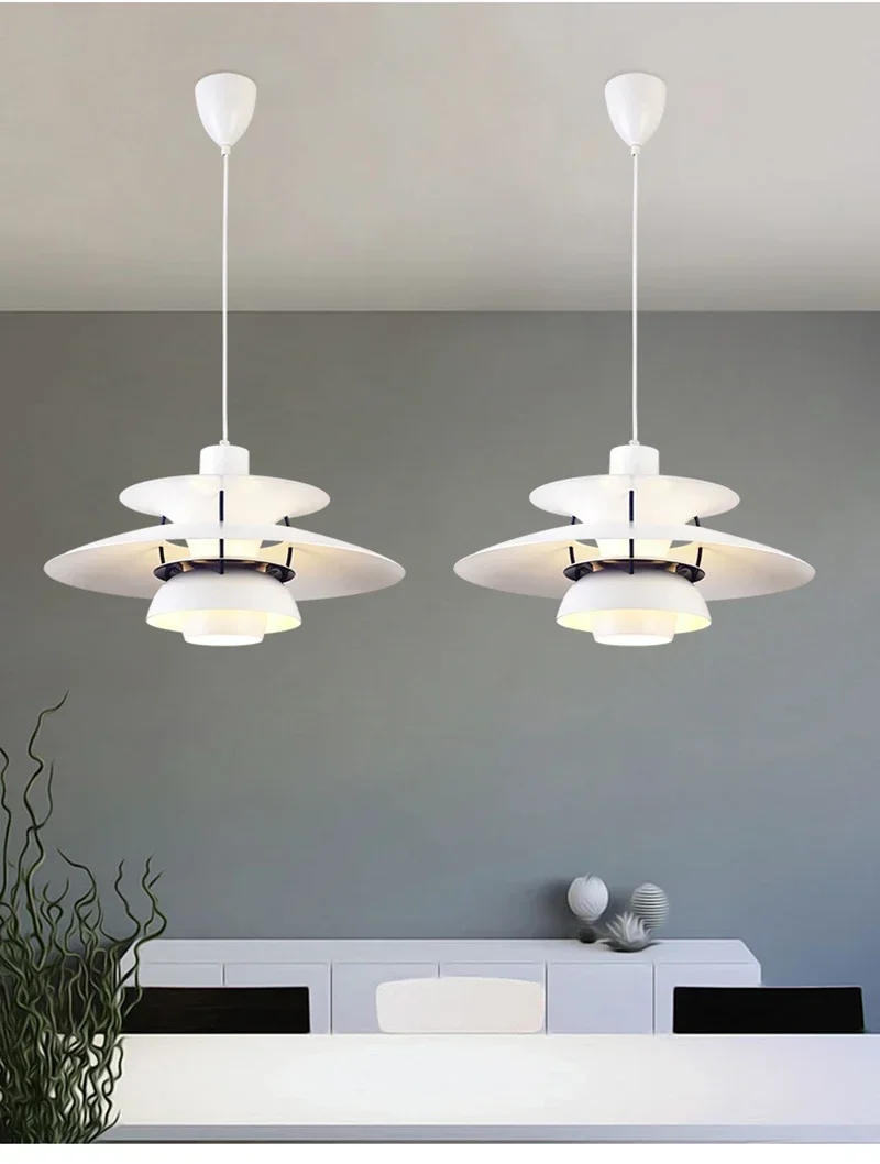 Description Picture 5 of itemDanish Design Iron Pendant Light LED Chandelier Nordic Colorful Umbrella Lamp Dinning Table Ceiling Decor Kitchen Droplight